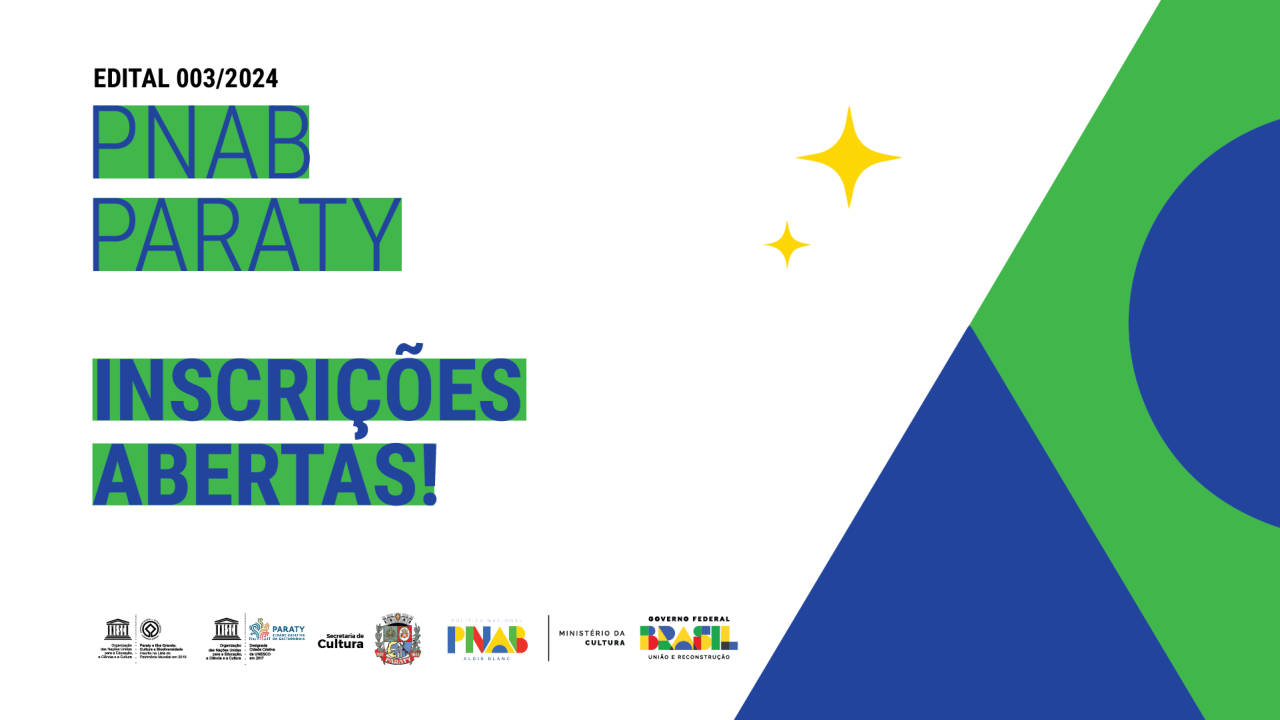 LANÇAMENTO EDITAL 003/2024 PNAB PARATY